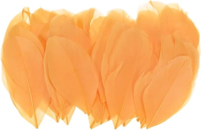 100 Stuks Gouden Veren voor Ambachten, Natuurlijke Gansveren voor Bruiloften, Droomvangers en DIY Decoraties, Fluffy Pluimen van 9-8 cm