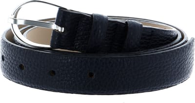 abro Leren Riem Leather Adria Classic Belt W80 Navy Blauw