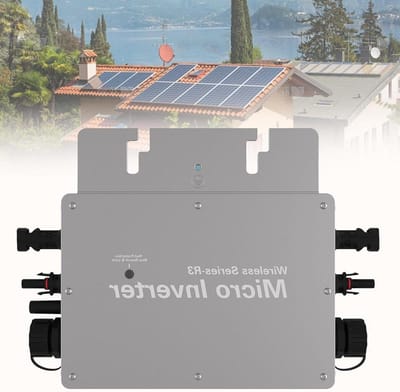 Micro-omvormer Zonne-energie - Netvoeding Omvormer - Energie Opwekken - Krachtig MPPT Algoritme - 800W - Zilver