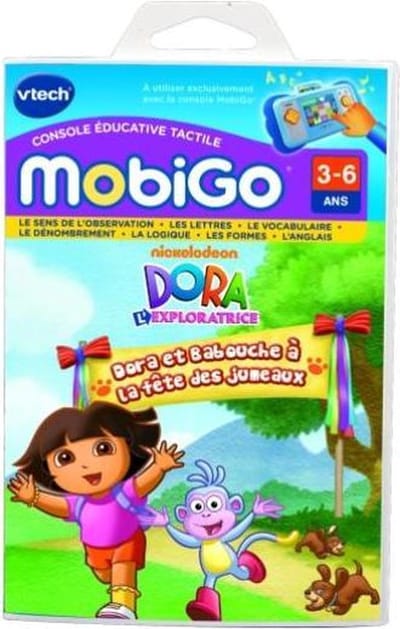 Vtech MobiGo Game Dora the Explorer Twins Day - Franstalig