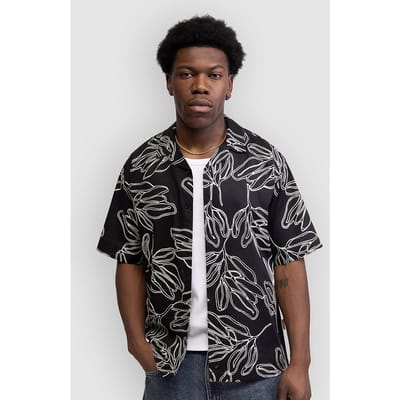 Redefined Rebel RRMauro Boxy Fit Shirt zwart