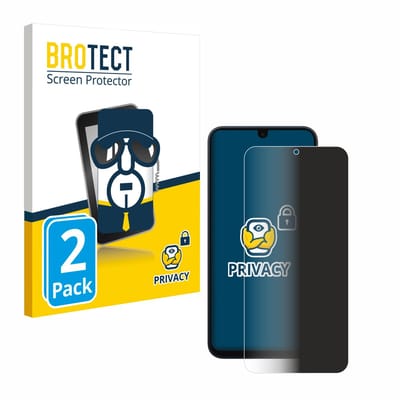 BROTECT - privacy screenprotector voor Samsung Galaxy A17 5G - Folie Beschermfolie Blauwlichtfilter 2 Stuks