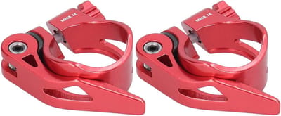 Fiets Zadelklem - Zadelpenklem Fiets - Zadelpositie Instellen - Snelspanner Ontwerp - 31.8mm - Rood