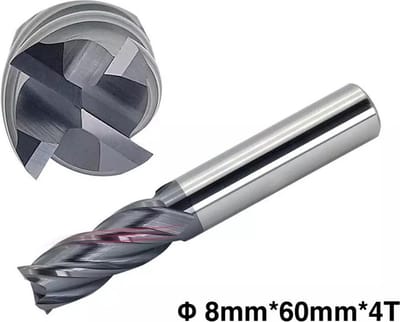 Vingerfrees – Frees – VHM Schachtfrees – 4-snijkanten – AlTiN coating – ø 8mm