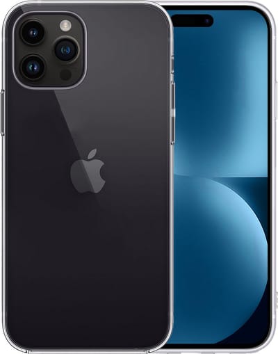 Hoesje - Geschikt voor Apple iPhone 15 Pro - Sterk & Shockproof - Siliconen Case - Hoes Cover - Telefoonhoes - Transparant
