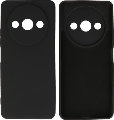 Hoesje Geschikt voor de Xiaomi Redmi A3 - Fashion Backcover Hoesje - Colorful Telefoonhoesje - Zwart