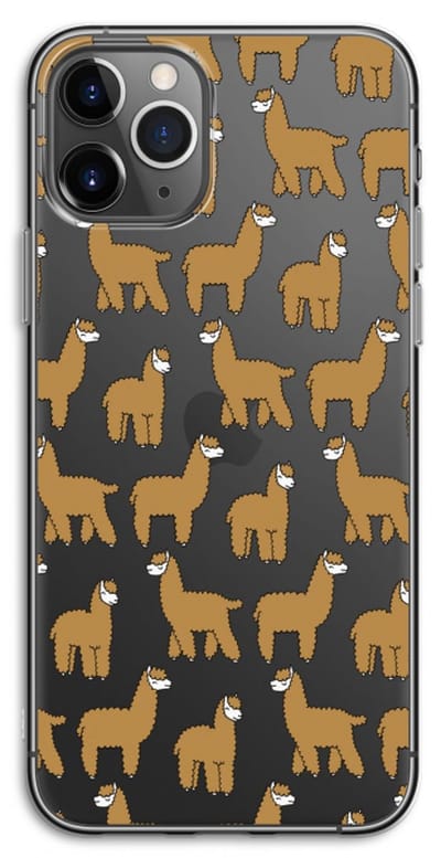 Case Company® - Hoesje geschikt voor iPhone 11 Pro hoesje - Alpacas - Soft Cover Telefoonhoesje - Bescherming aan alle Kanten en Schermrand