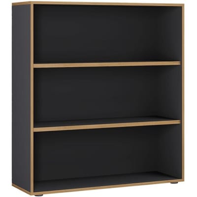 Houten Büro Standplank boekenkast Ordnerplank Boekenkastplank Salia 3-voudig B.100 cm