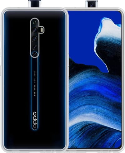 Hoesje - Geschikt voor OPPO Reno 2 - Sterk & Shockproof - Siliconen Case - Hoes Cover - Telefoonhoes - Transparant