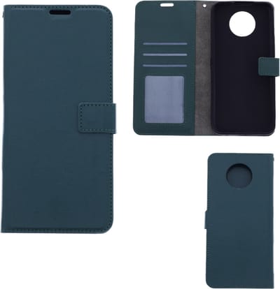 LuxeBass Hoesje geschikt voor Nokia G50 - Boekhoesje met kaartvakken - Groen gsm hoesje - telefoonhoes - telefoonhoesjes