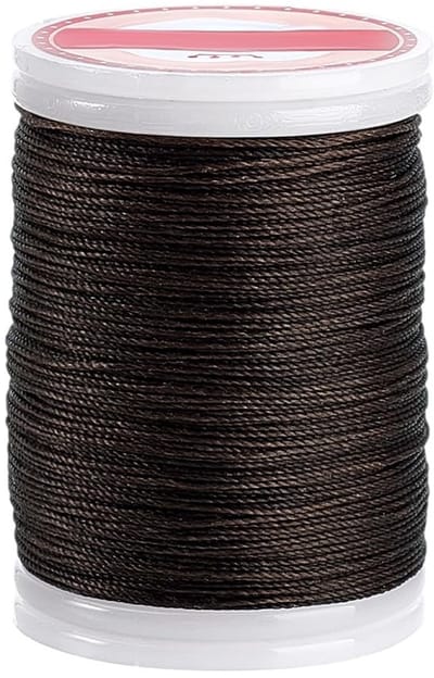 Dailygoods- Polyestertouw 120 m - Gewaxt Koord - 0,5 mm Diameter - Sieraden Maken - Doe-Het-Zelf Handwerk - Kokos Bruin - Sieraadkoord