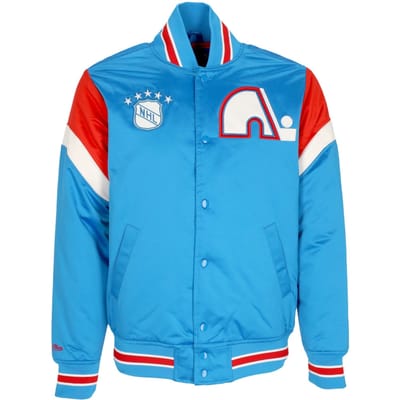 Herenbomberjack NHL zwaargewicht satijnen jack Quenor originele teamkleuren