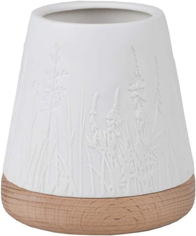 Sfeervol Windlicht met Bloemen en Grassen Decoratie