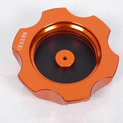 vparts tankdop voor honda 250 cr motorfiets na 2002 741-no / oranje geanodiseerd nieuw