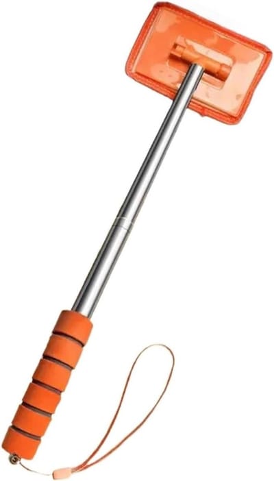 Voorruit wisser - Glas reiniger - Auto schoonmaken - Telescopisch handvat - 32-50 cm - Oranje