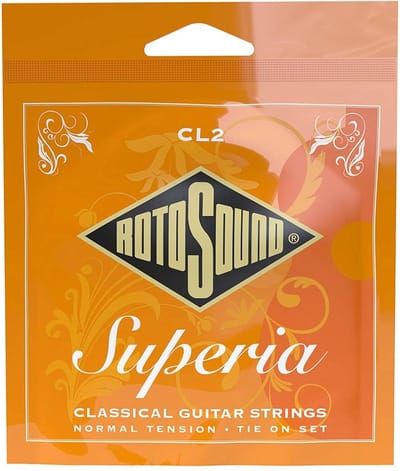 Rotosound CL2 snarenset voor klassieke gitaar, verzilverde bassnaren, medium tension
