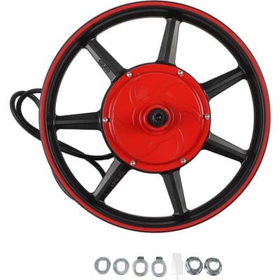 16 Inch Dubbele Hall Borstelloze Naafmotor 48V‑72V 800‑2000W DC Schijfrem Motor voor Elektrische Motorfiets Scooter
