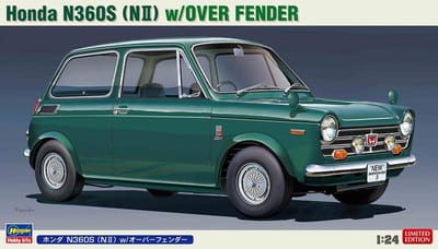 Hasegawa Modelbouwpakket Auto - 20659 Honda N360S (N II) w/Over Fender Plastic - 1:24 - Modelbouw
