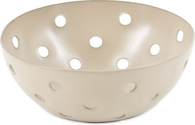 HomeBound by KY | Schaaltje metaal cirkels zand | 7.5x3.5x7.5cm | metalen schaaltje
