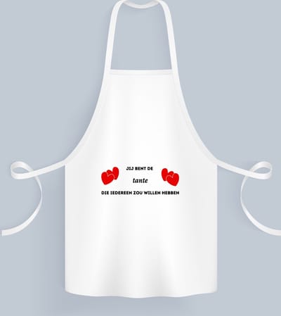 Akyol - jij bent de tante die iedereen zou willen hebben Keukenschort - Tante - geweldige tante - liefste tante - verjaardag - cadeau - kado - bedankje - geschenk - 82 bij 71 cm