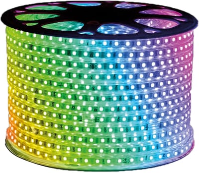 LED Strip RGB - Brinton Eco - 100 Meter - Aanpasbare Lichtkleur RGB - Waterdicht IP54 - SMD 5050