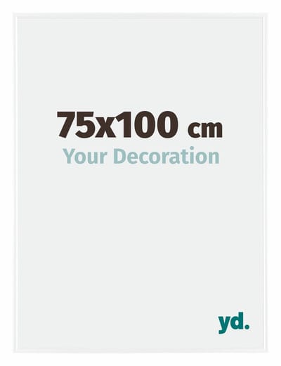 Your Decoration - Fotolijst 75x100 cm - Kunststof - Wit Hoogglans - Evry
