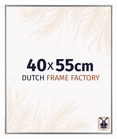 Fotolijst 40x55 cm - Kunststof - Zilver Hoogglans - Easy