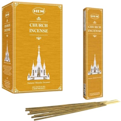 Hem - Masala - Wierook Stokjes - Incense Sticks - Church - Kerk - 12 pakjes a.15 gram