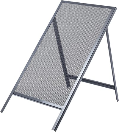 KADAX doorwerpzeef, doorwerprooster van staaldraad, tuinzeef, stalen zeef, zandzeef, rechthoekige bouwzeef voor zand en compostzeven & aarde en stenen (maaswijdte 0,4 x 0,4 cm)