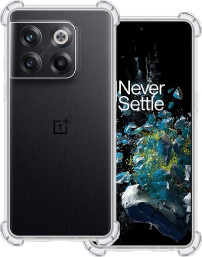 Hoesje Geschikt voor OnePlus 10T - Sterk & Shockproof - Siliconen Case - Back Cover - Telefoon Hoes Shock Proof - Transparant