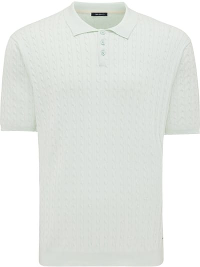Tresanti EEFRON | Small cable knit polo Mint green (TRKWJA121 - 904)