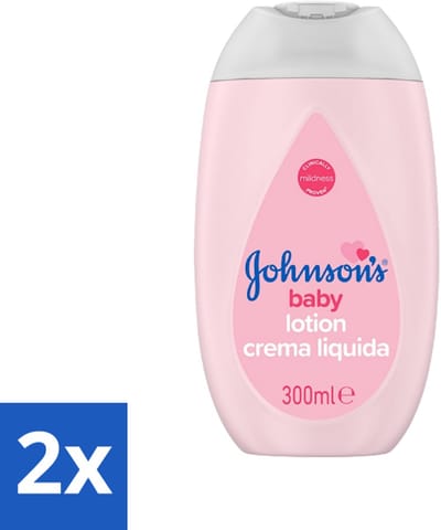 Johnson's - Baby Lotion - Hydraterend - Vloeibare Crème - 300 ml - Voordeelverpakking - 2 stuks