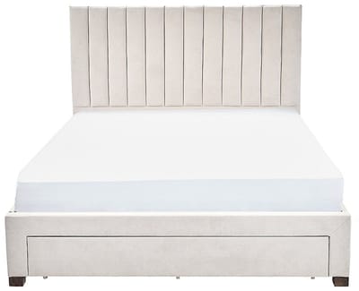 Vente-unique Bedframe stof beige 160 x 200 cm LIAKO