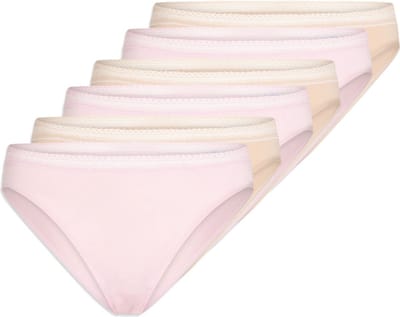 Schiesser Dames riosslip 6 pack Cotton Lace