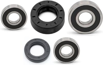 Wiellager Set - Achteras Lagers - Motor Onderhoud - Stofdicht & Onderhoudsvrij - 2 Lagers 2 Afdichtringen - Metaal