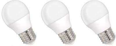 Spectrum LED Kogellamp E27 4W - 230V - 340 Lumen - 4000K Neutraal Wit - Natuurlijk Licht - Energiezuinig - 3 stuks