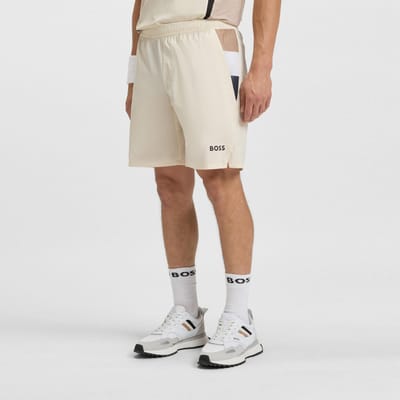 BOSS Match 9in Shorts Heren-crème