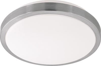 EGLO Competa 1 - Wand/Plafondlamp - 1 Lichts - Ø325mm. - Wit, Nikkel-Mat