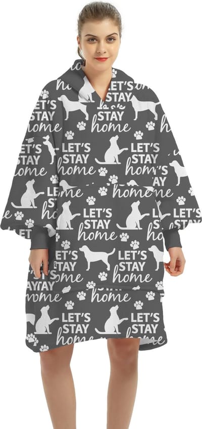 JAXY - Hoodie Deken - Snuggle Hoodie - Fleece Deken Met Mouwen - Snuggle - Cuddle Hoodie - 1450 Gram - Honden