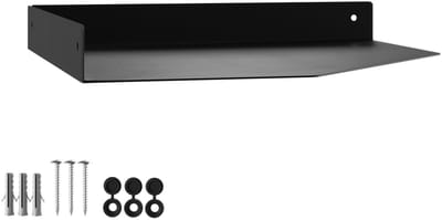 Hoekwandplank HOVER-X 250x250x30mm zwart