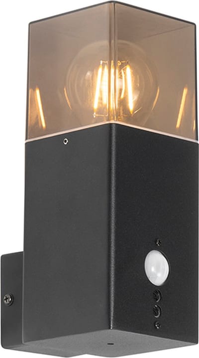 QAZQA denmark - Moderne Wandlamp met Bewegingsmelder | Bewegingssensor | sensor voor buiten - 1 lichts - L 11.9 cm - Zwart - Buitenverlichting