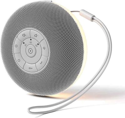 RnD -White Noise Machine – Slaaptrainer met Nachtlampje – Witte Ruis – Natuurgeluiden en Muziek – Muziekdoos – Baby én volwassenen – Wit