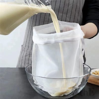 5-delige filterzakken - Filterdoek - Sojamelkfilterzakken - Fijnmazige zakken - Melkfilterzakken - Veel gebruikt voor voedselfiltratie en -verwerking - Wit - 15*20 cm - 300 mesh