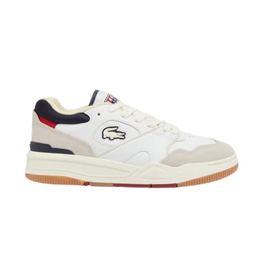Lacoste Heren Lineshot Leren Ortholite Trainers (Gebroken wit)