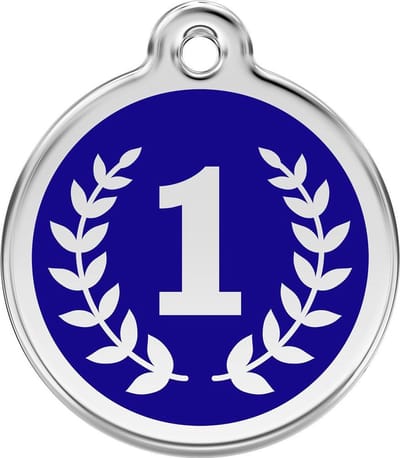 Red Dingo Hondenpenning 30 mm winnaar kampioen medaille