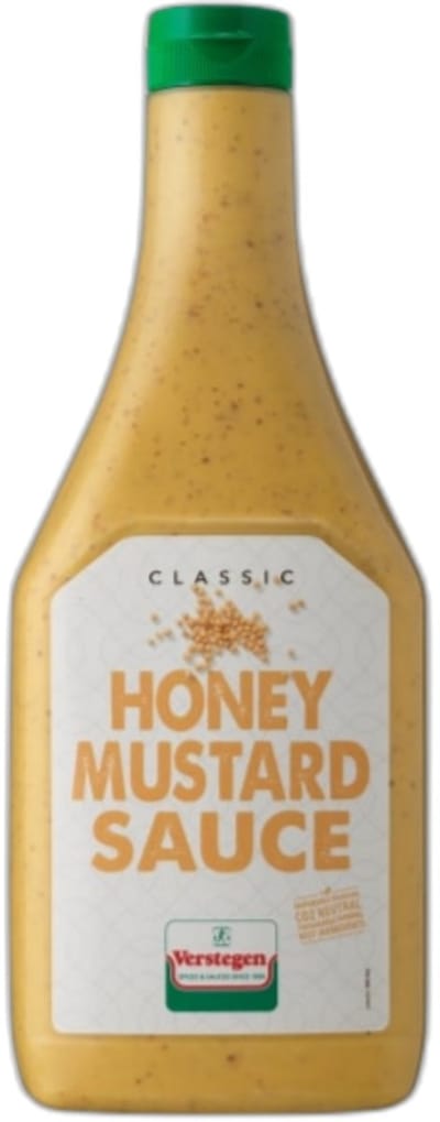 Verstegen - Honey Mustard saus - Classic - Fles - Sauzen - 875ml