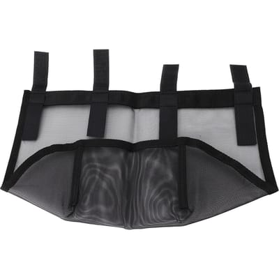 Couvre-nez en maille pour cheval Confortable Facile à porter Masque anti-mouches en maille pour cheval pour le bétail gray