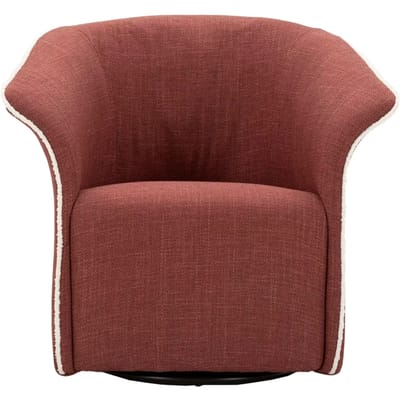 Leunstoel Mauro Ferretti Girevole Siena Bordeaux Cm 83,5X66X80 (Seduta Altezza