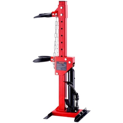 Compresseur de ressort de jambe de force, Capacité de levage hydraulique de 4,5 tonnes/9920 LBS, Force de compression nominale de 1 tonne, Outil compresseur de ressort hélicoïdal de jambe de force automatique, Hydraulique