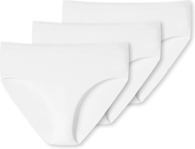 Uncover by Schiesser 3PACK Midi Slip Dames Onderbroek - wit